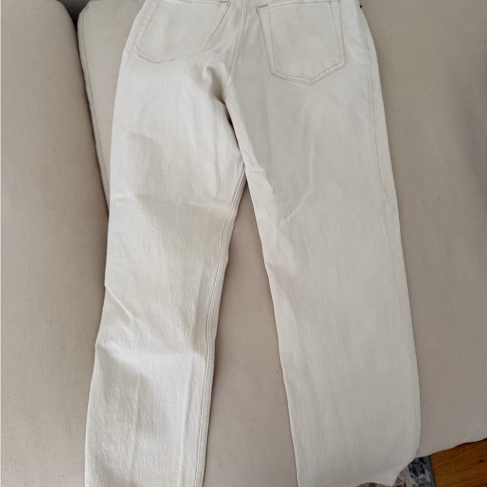 Abercrombie & Fitch Cream Denim Pants - Picture 3 of 3